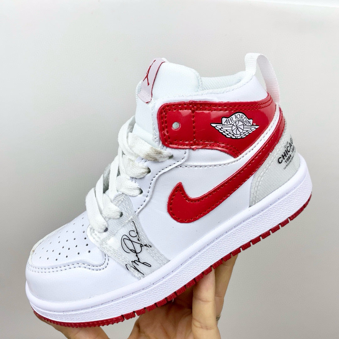 Joe 1 new color children's shoes" white, red"