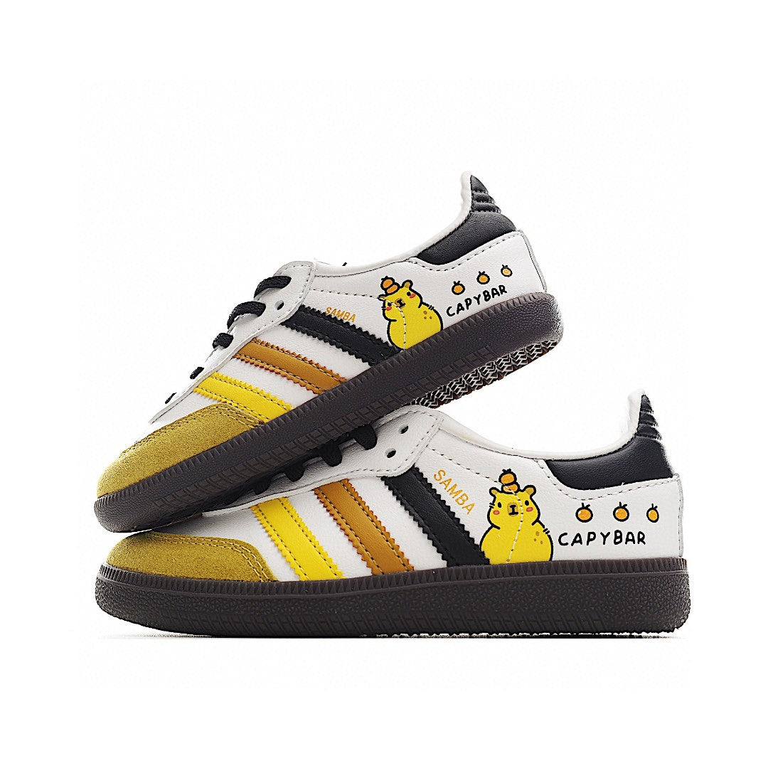 Adidas  Samba children's shoes "white & yellow "