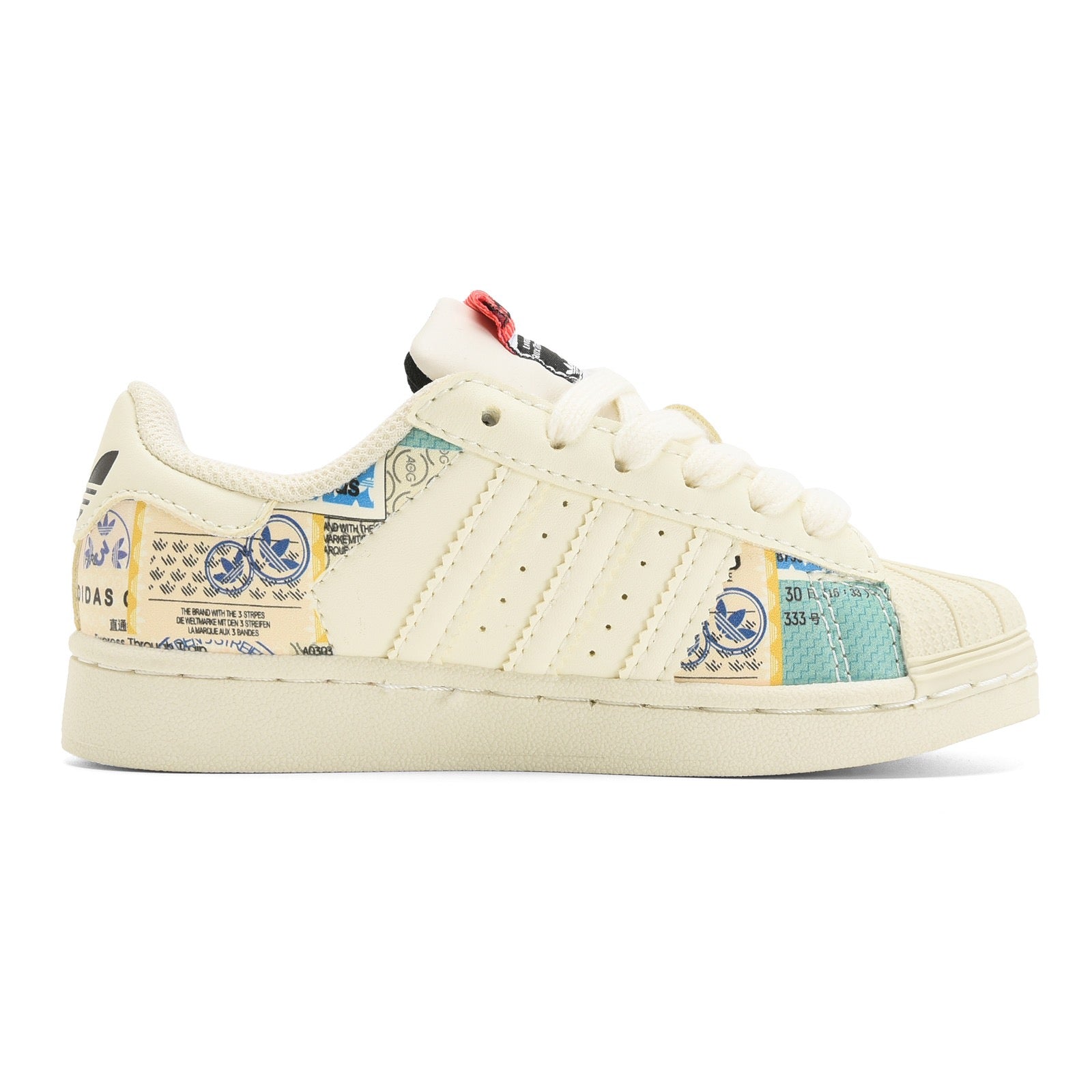 Adidas shell toe lace-up sneakers