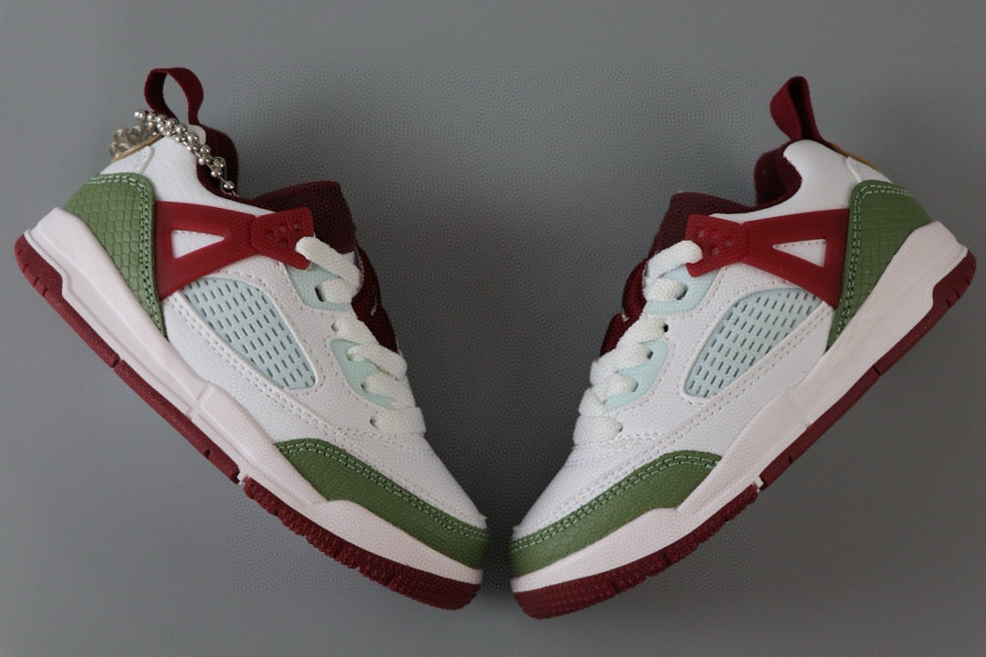 Jordan 3.5 children's shoes" white, green, burgundy"