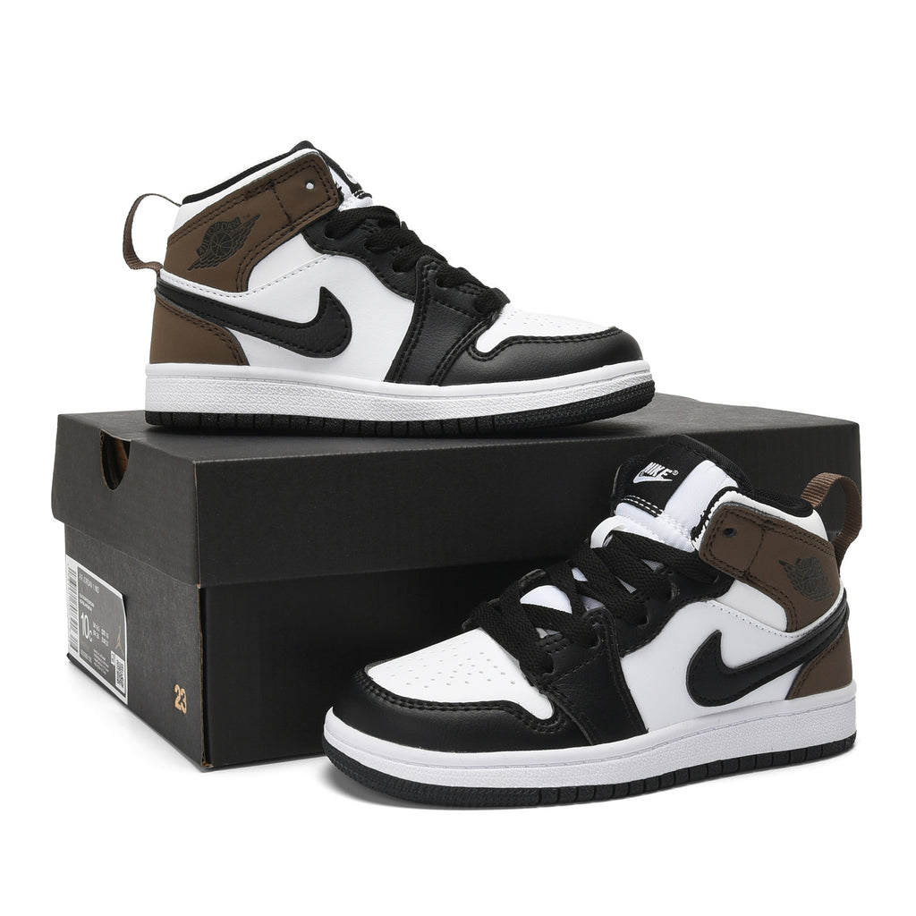 AJ-112" white, black, brown"