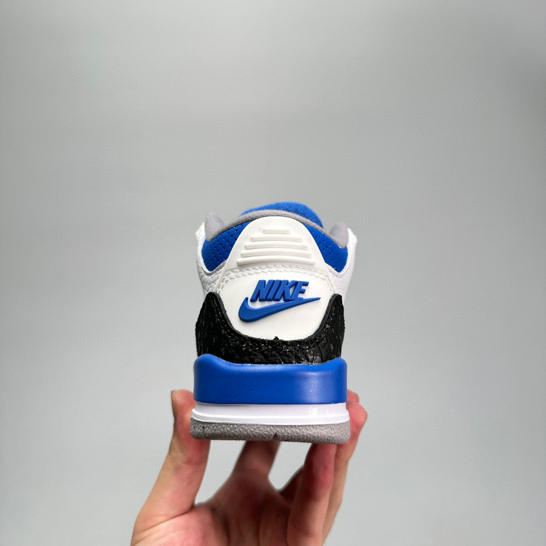 Jordan 3 children's shoes" white, blue"