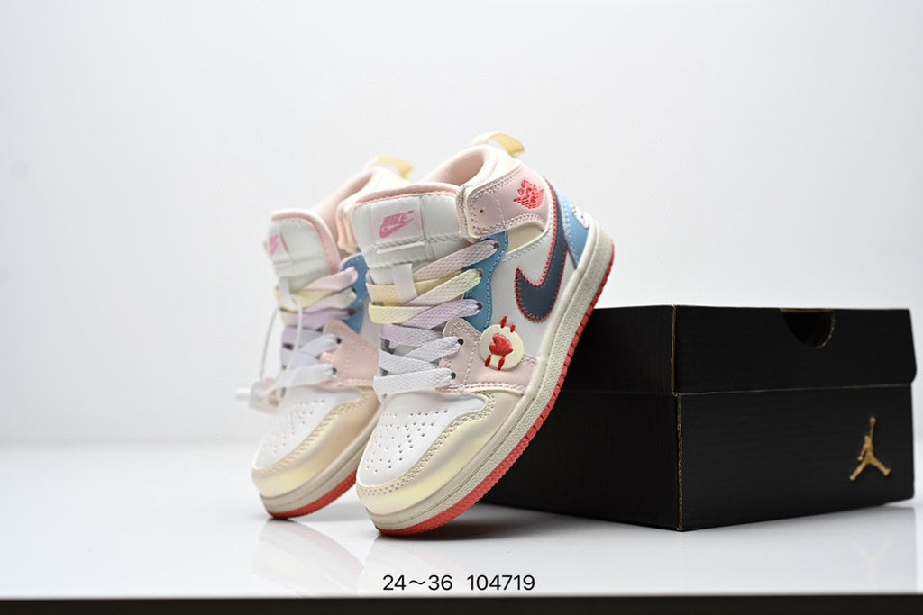 Air Jordan 1 Mid SE AJ1 Jordan mid-top basketball shoes " cream, several color"