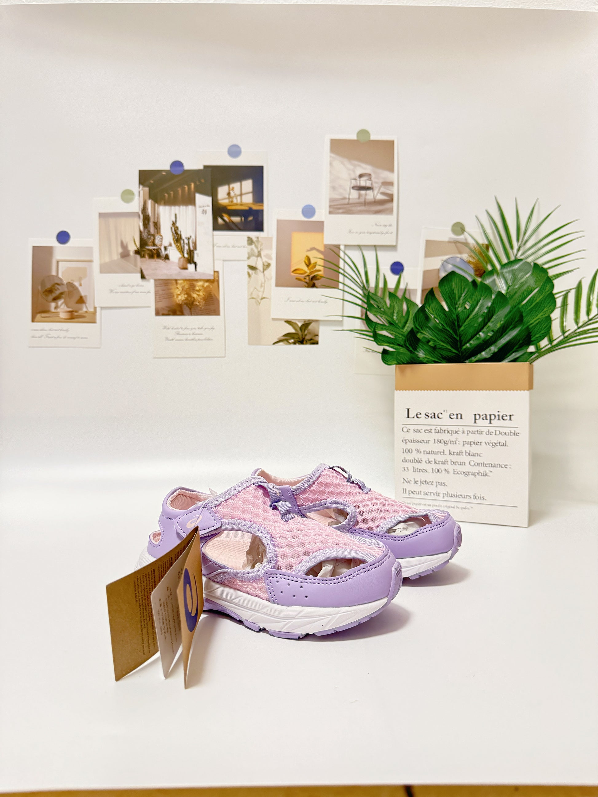 YSS new Velcro sandals" light purple"
