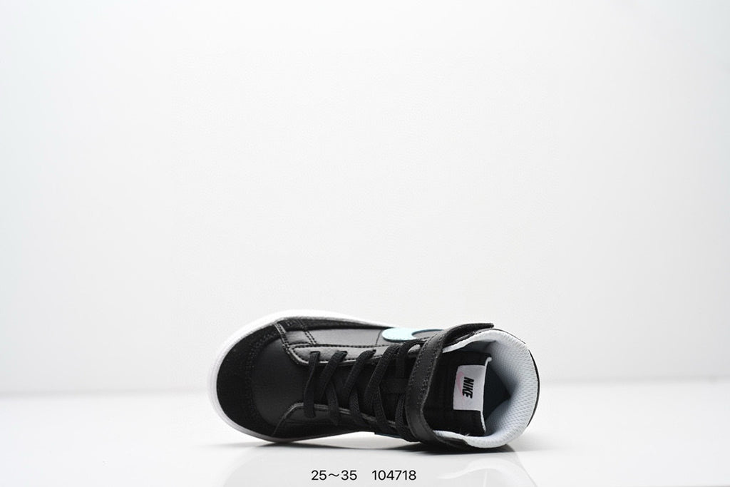Nike Trail Blazers High-Top Velcro Kids Shoes" black"