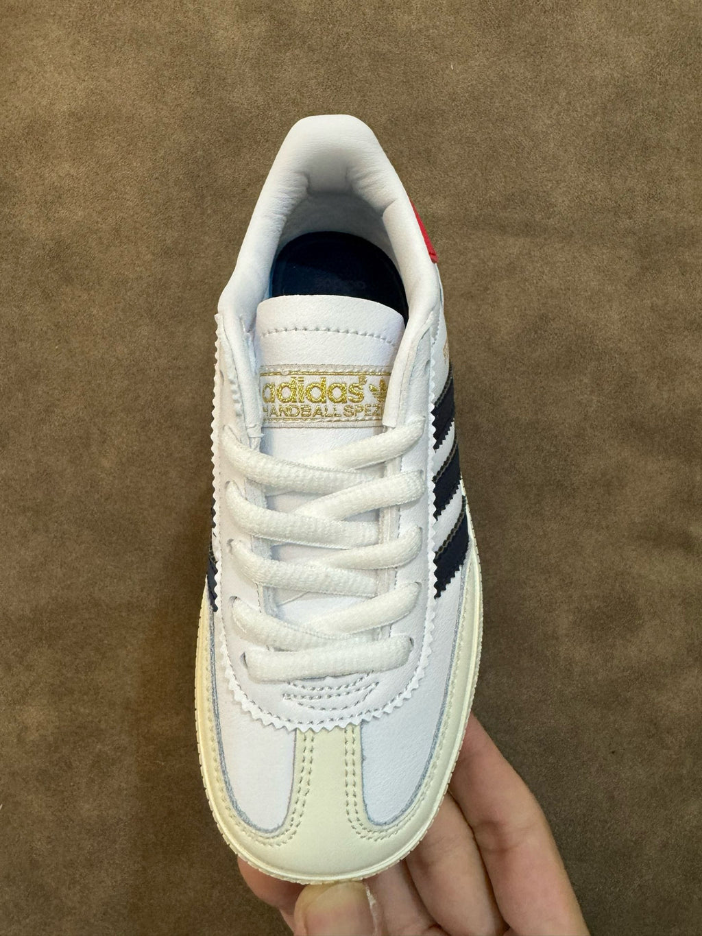 Adidas training 3 generation pig leather children's shoes" white"