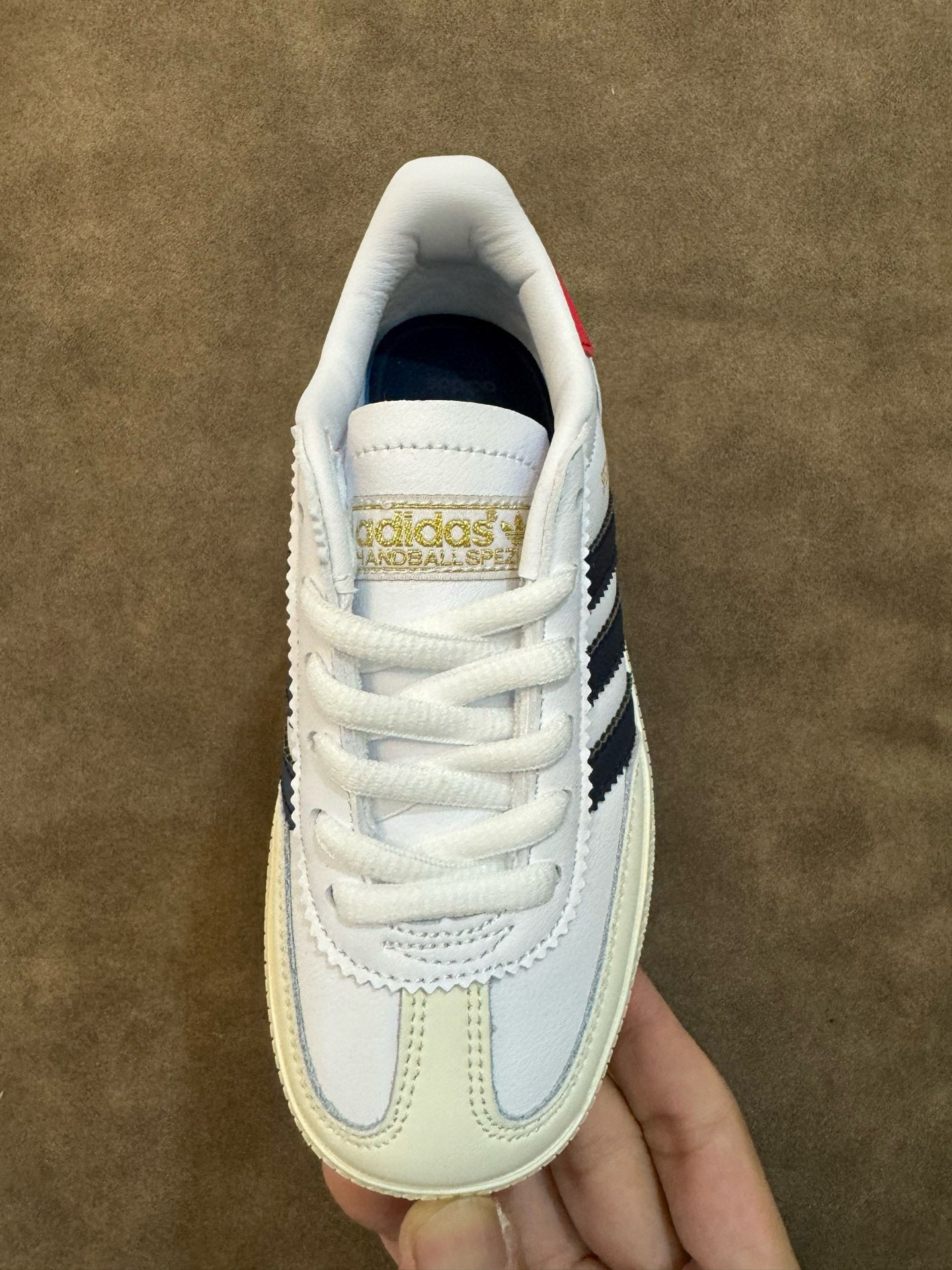 Adidas training 3 generation pig leather children's shoes" white"