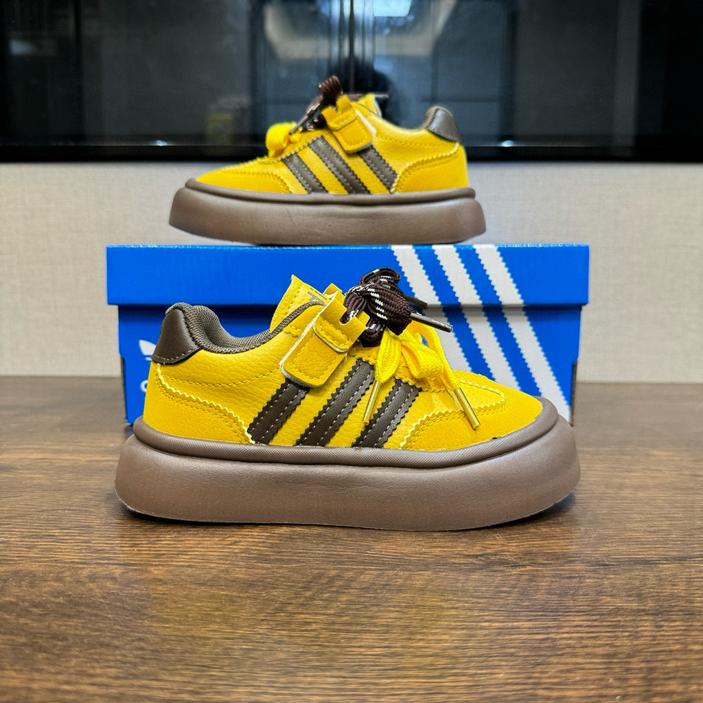 Adidas training invisible Velcro sneakers" yellow, brown"