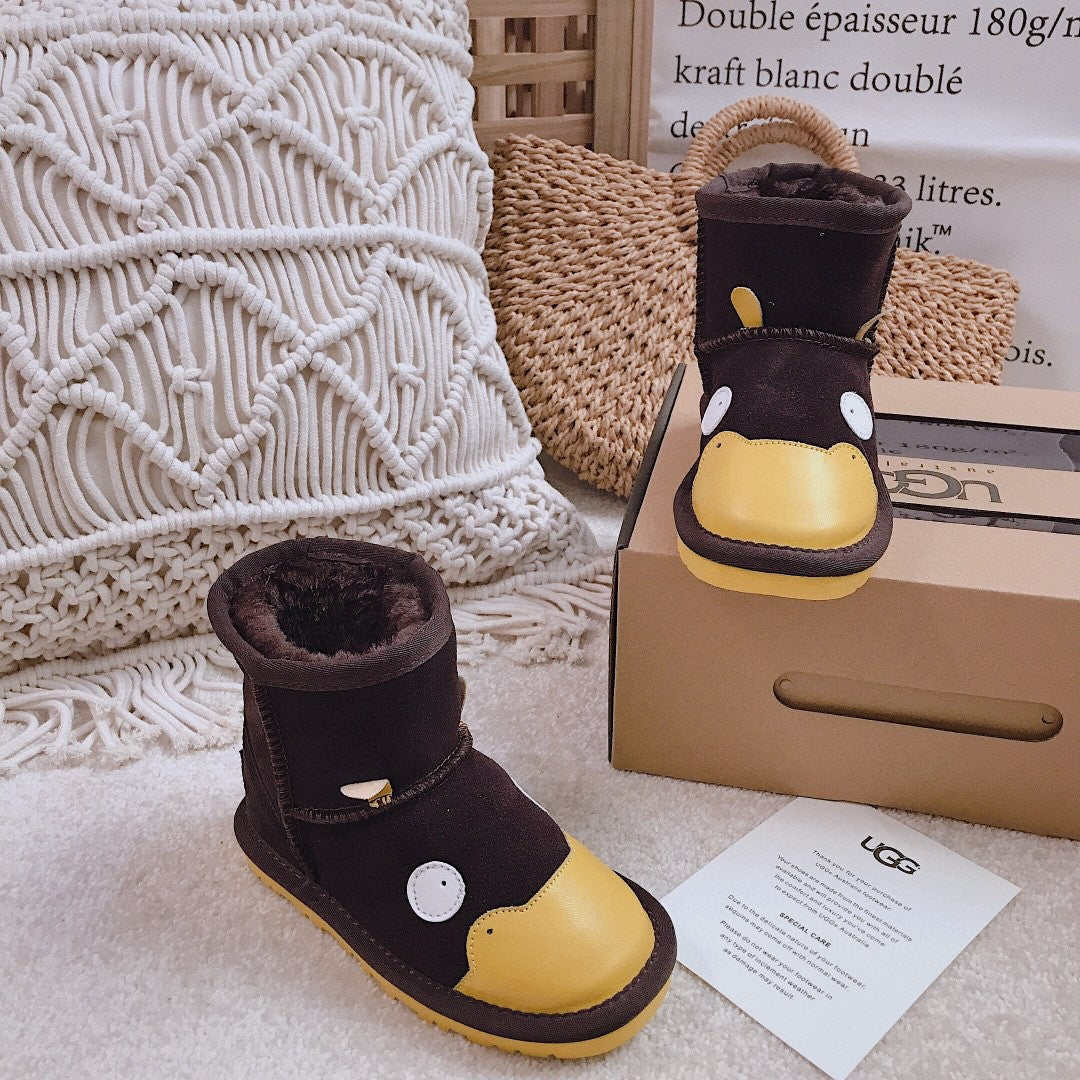 UGG children's shoes cartoon series" dark brown"