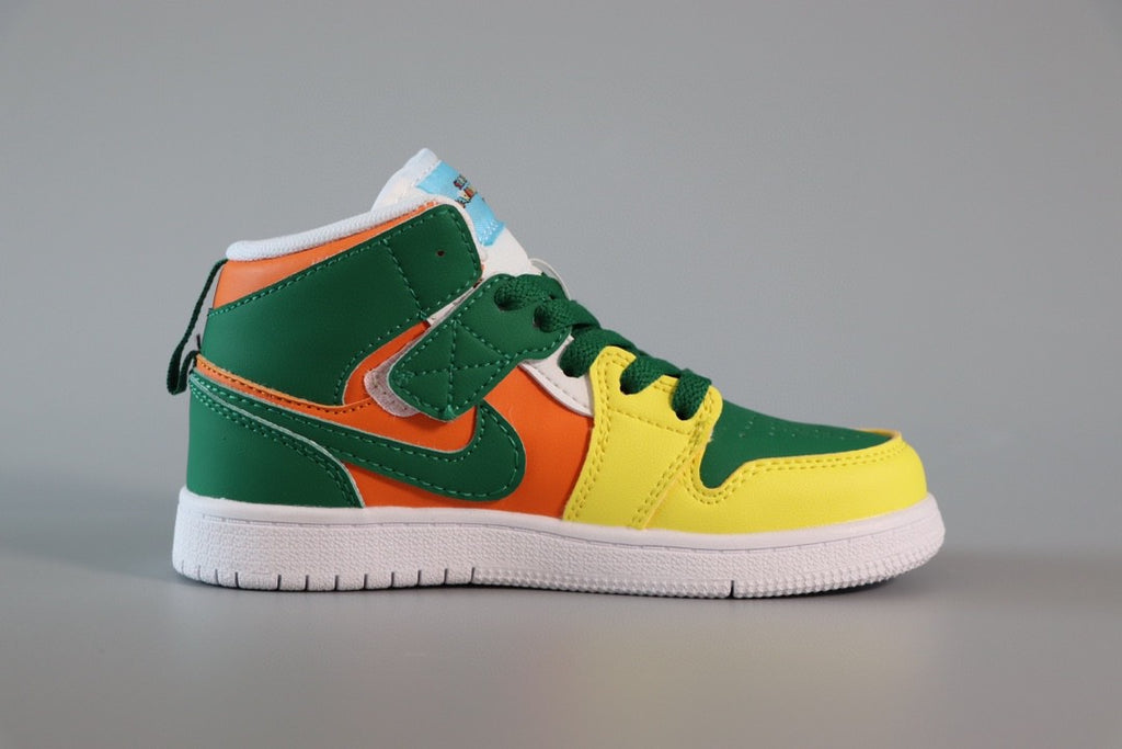 Jordan Air Jordan 1 Super Mario" yellow, orange, green"