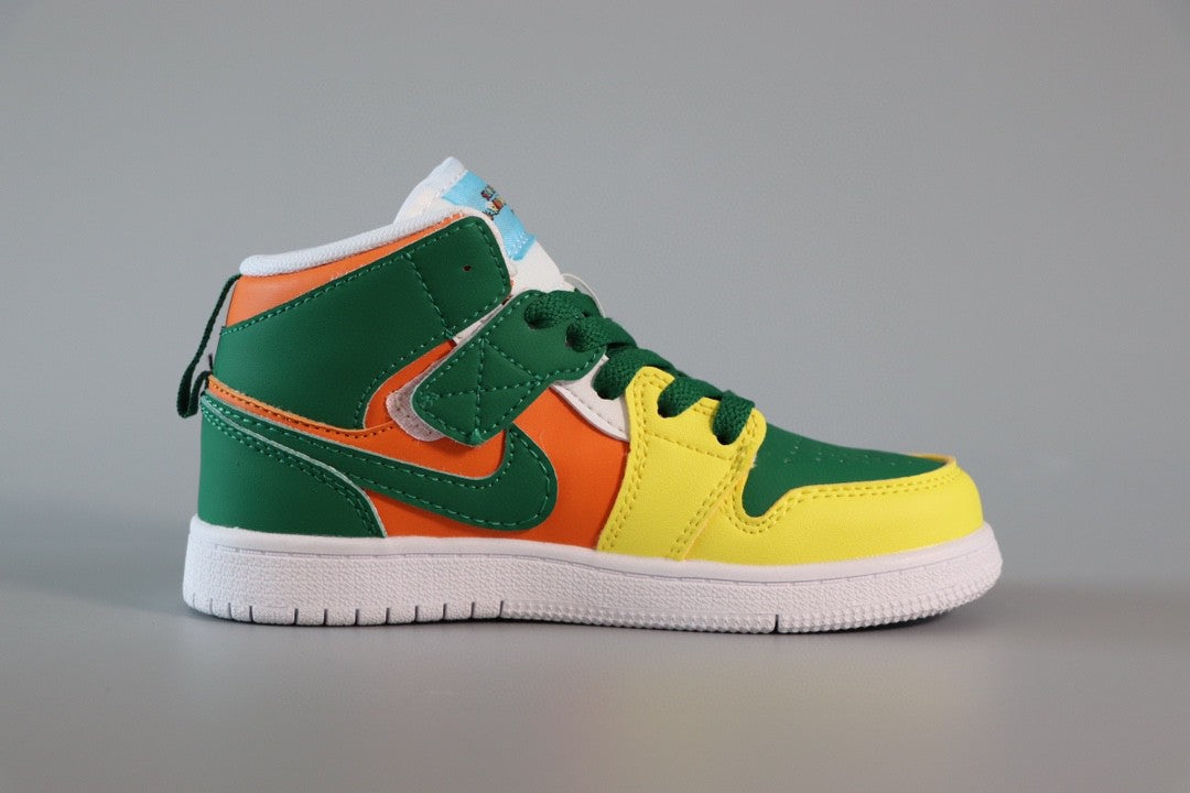 Jordan Air Jordan 1 Super Mario" yellow, orange, green"