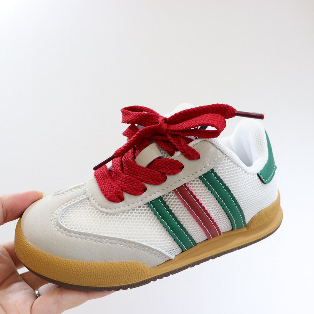 Adidas training hollow mesh panel shoes" white"