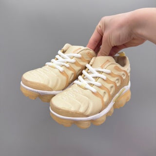 Nike AIR MAX plus full-length air cushion children's sports shoes " cream color"