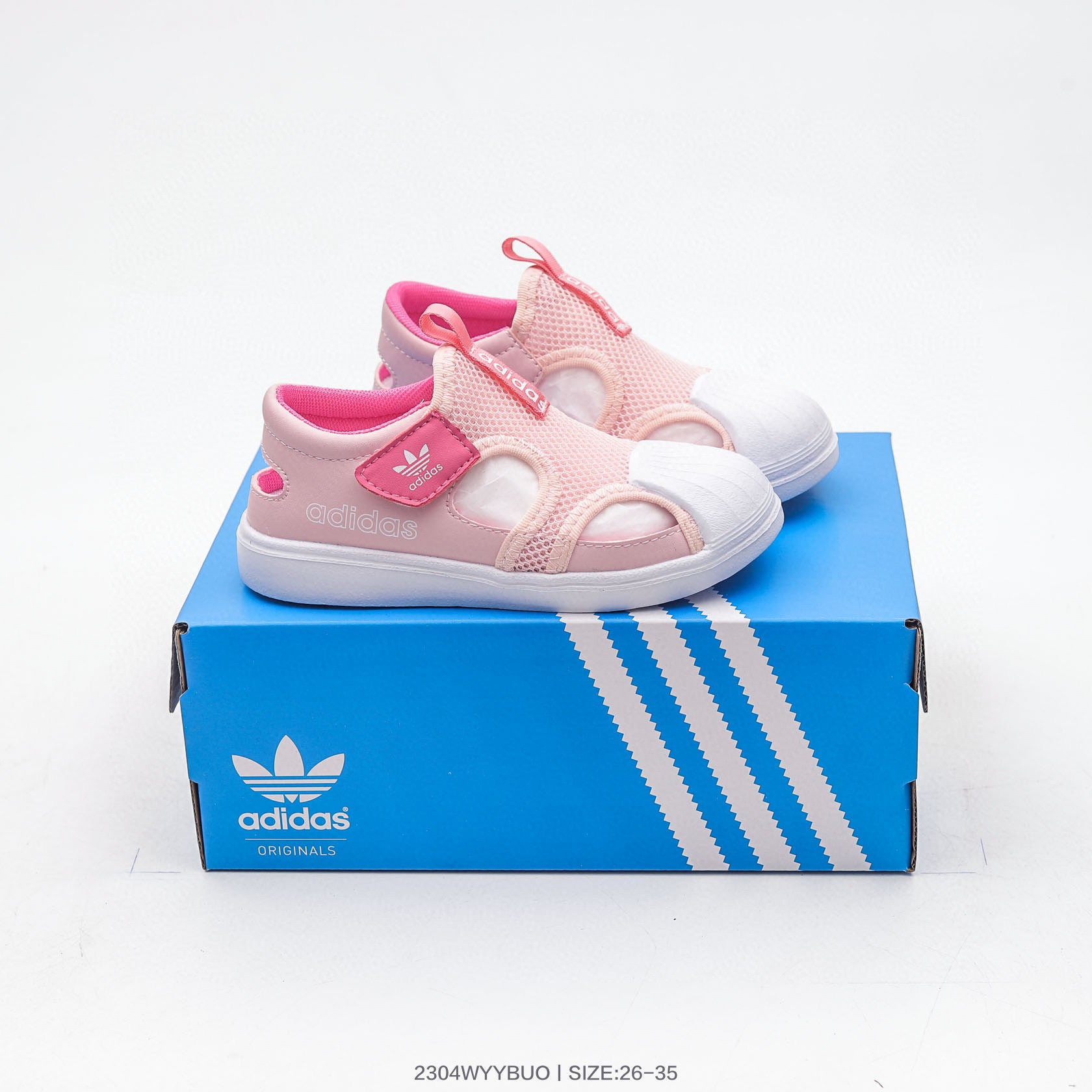 Adidas shell toe joint breathable mesh shoes" pink"