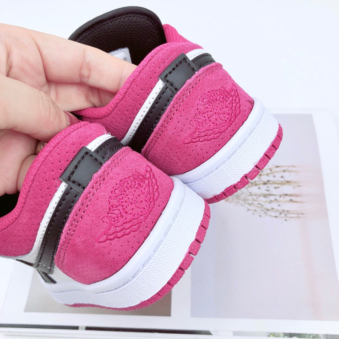 Joe 1 low-top elastic buckle parent-child shoe" pink"