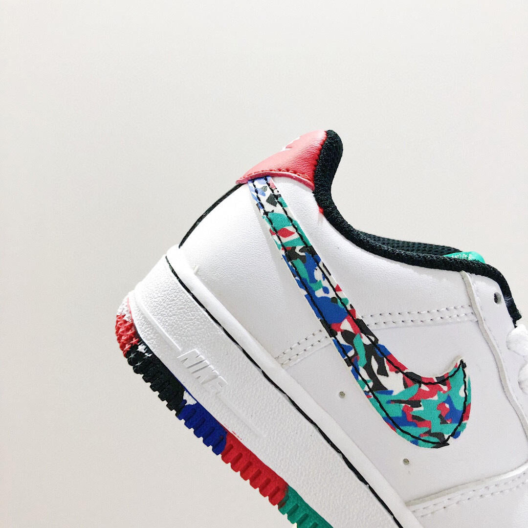 Air Force low-top lace-up sneakers" white"