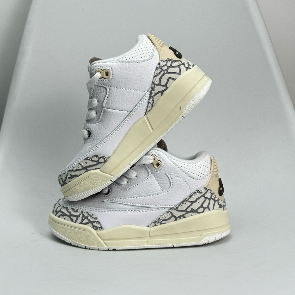 Jordan 3 children's shoes" white, cream"