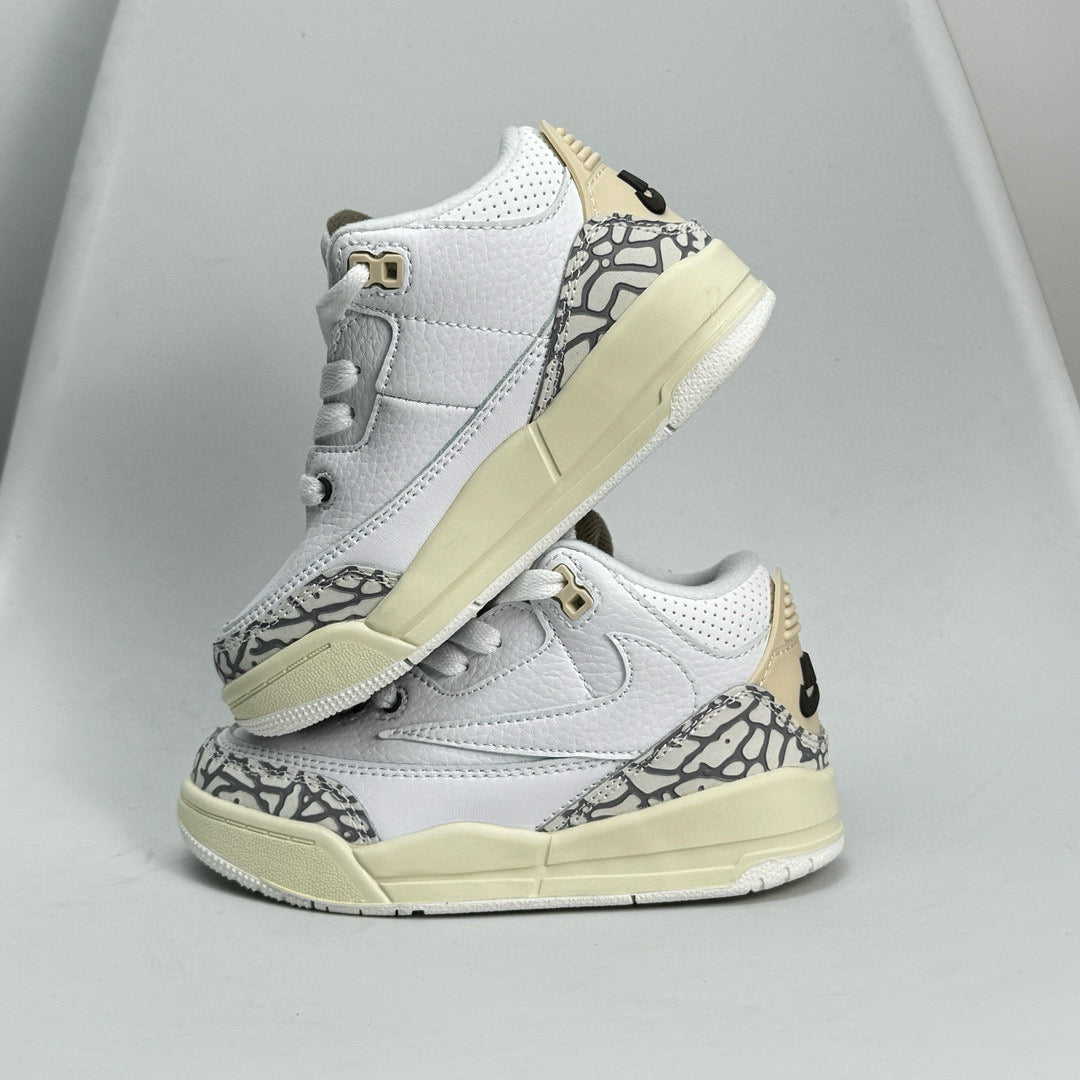 Jordan 3 children's shoes" white, cream"