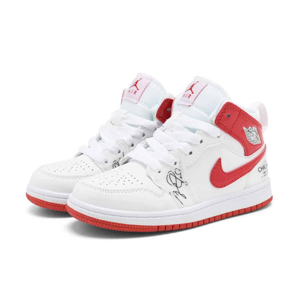 AJ-127" white, red"