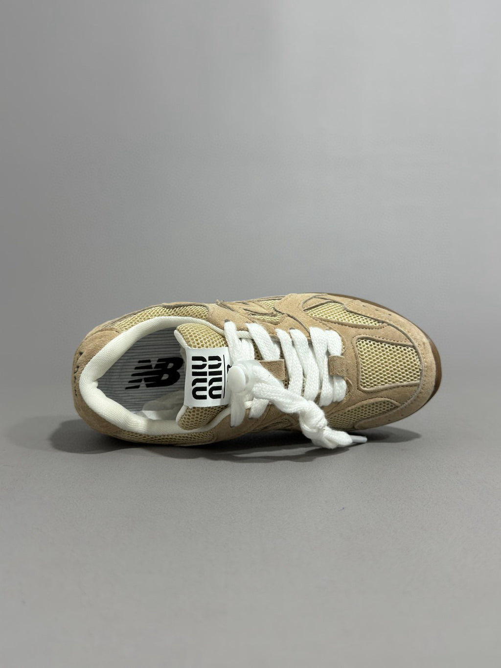 NB530 Miu miu lace-up" light brown"