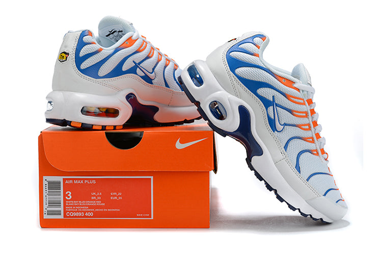 TN air cushion nike AIR MAX PLUS" white, blue, orange"