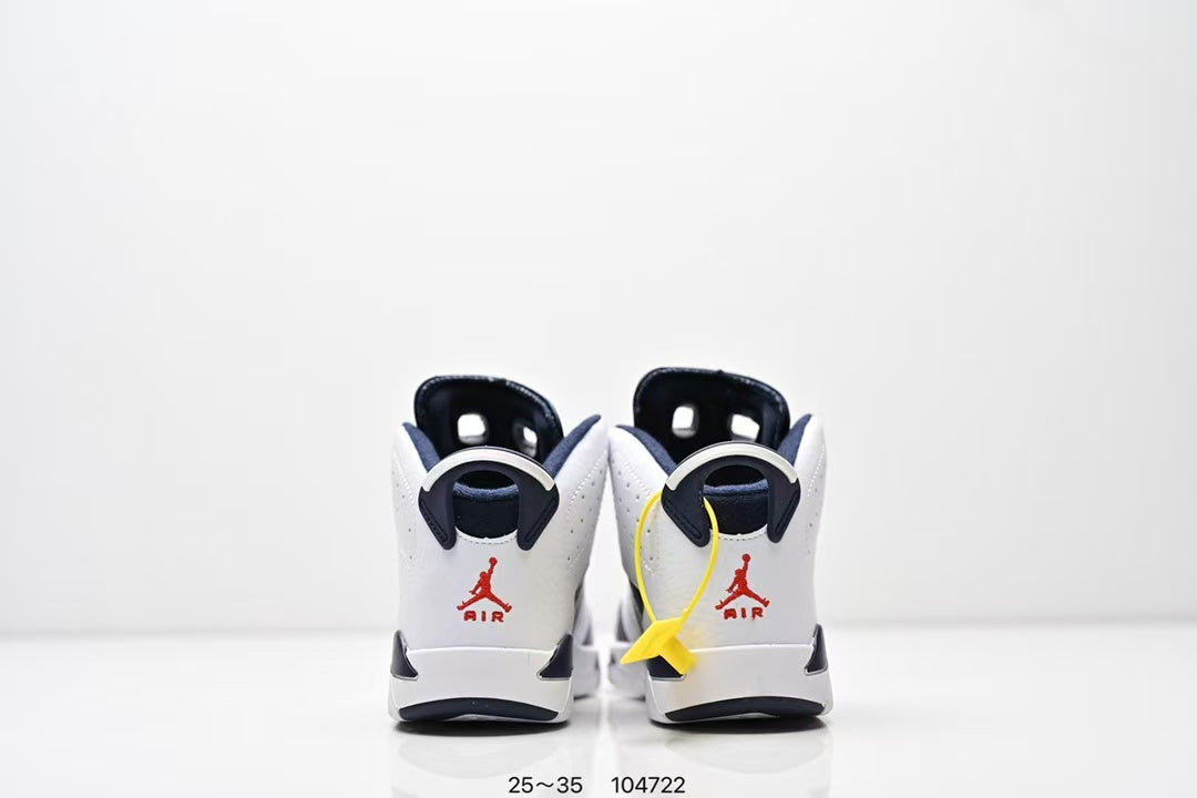 Joe 6 split leather children's shoes "white, Navy"