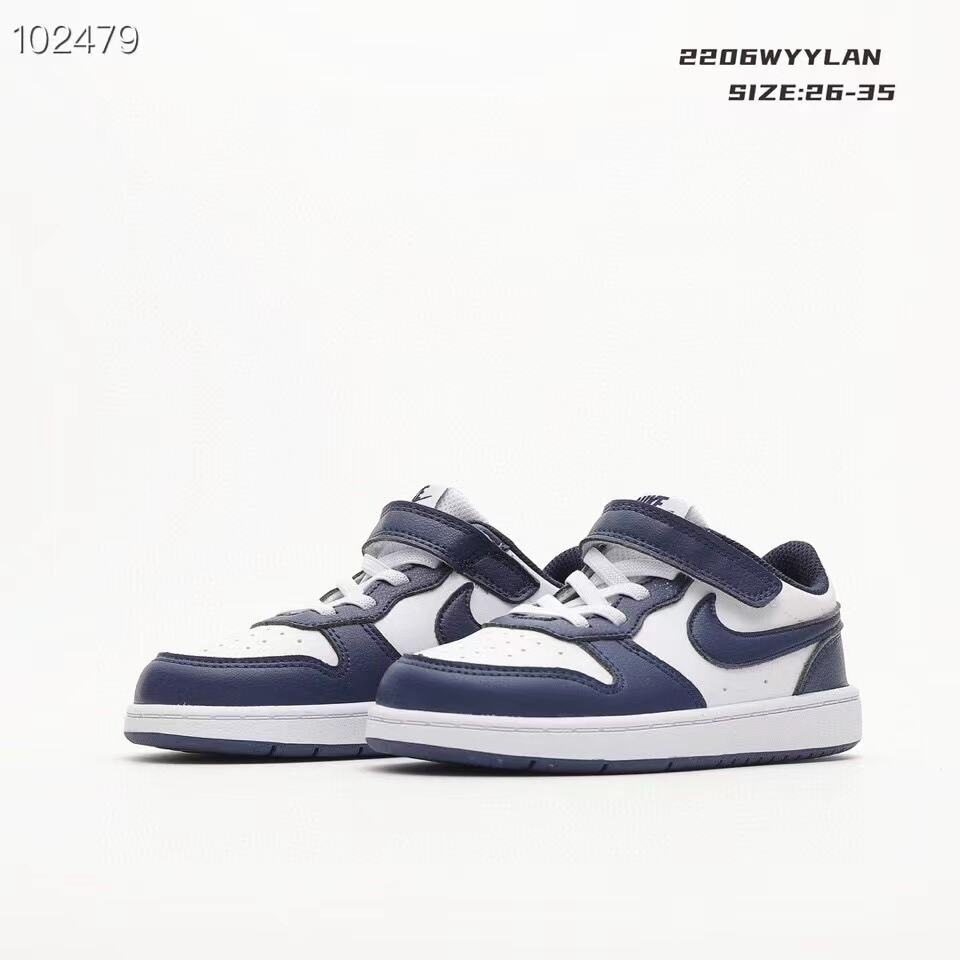 Nike Air Force 1 Low-Top" white, Navy"