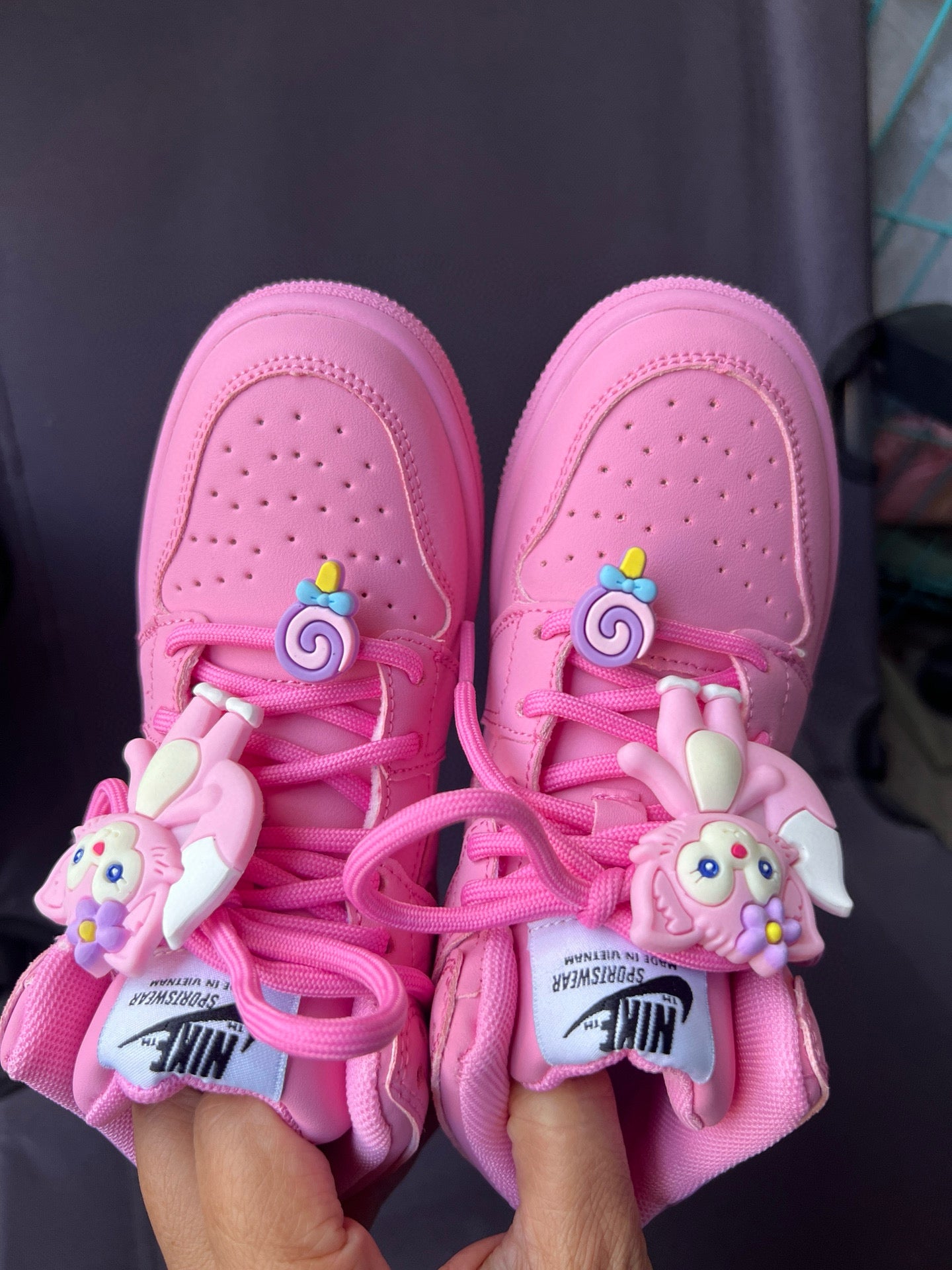 Joe One Cartoon Doll Accessories High Top Sneakers " pink"