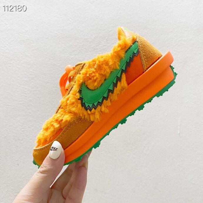 Nike Waffle Casual Jogging Shoes Deconstructed Double Hook" orange"