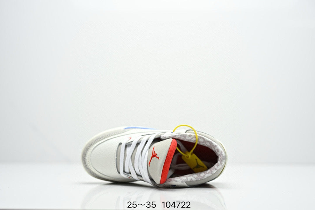 Joe 3" white, red, blue"