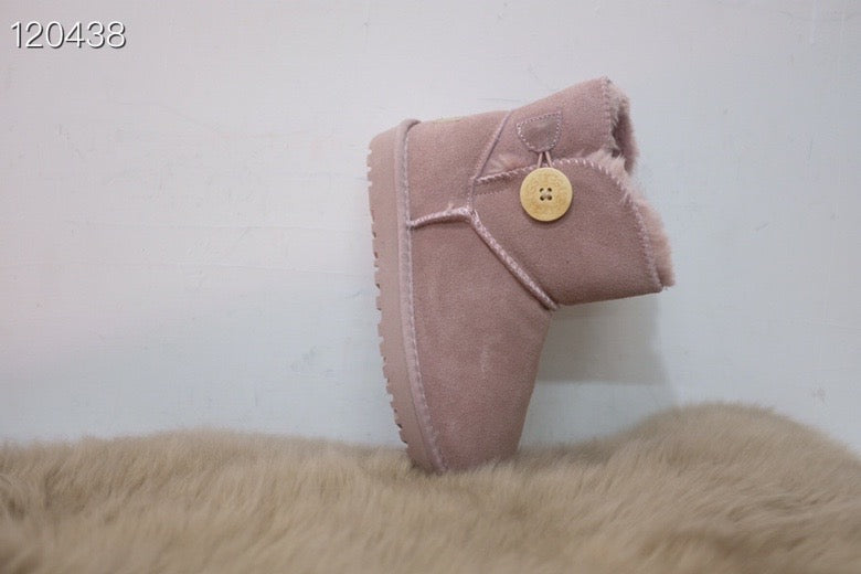 UGG mahogany buckle children's snow boots"  pink"