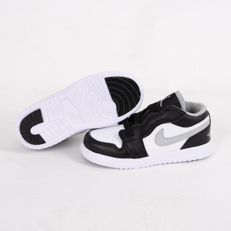 Jordan low top elastic band" white, black, gray"