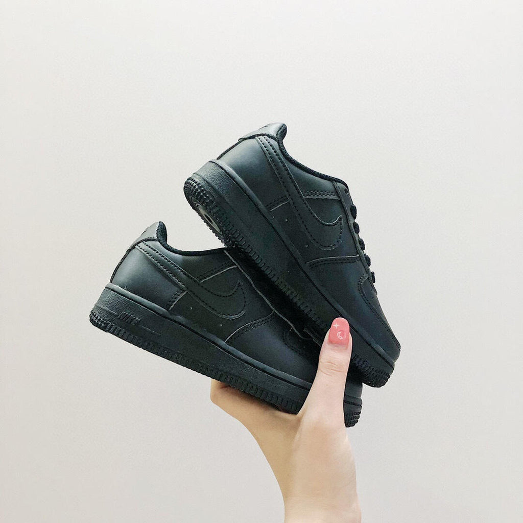 Air Force low-top lace-up sneakers" black"