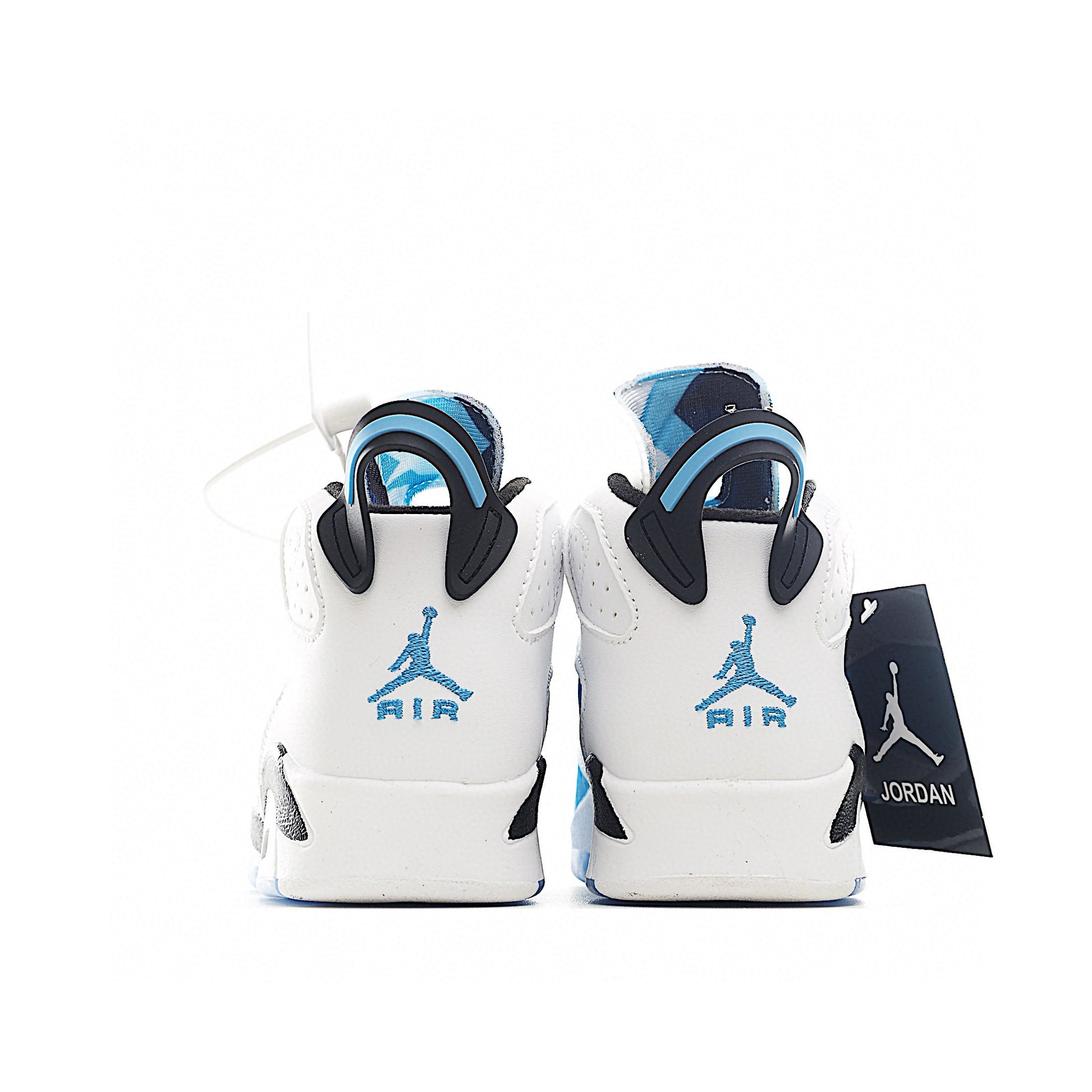 Joe 6 Air Cushion Basketball Shoes for Kids" white, blue"