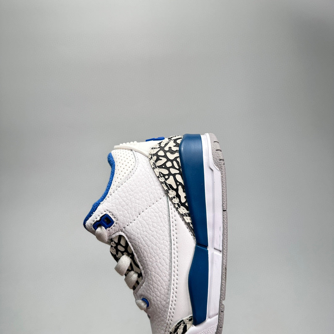Jordan 3 children's shoes" white, blue"