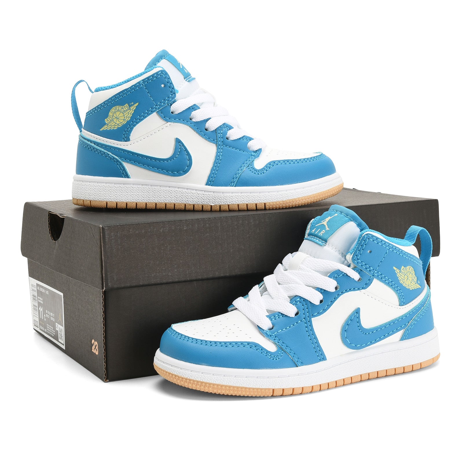 AJ-127" white, blue"