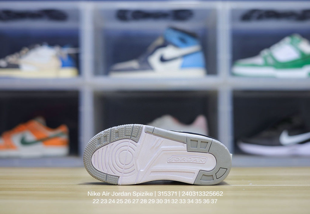 Jordan 3.5 3D Embossed Children's Shoes" white"