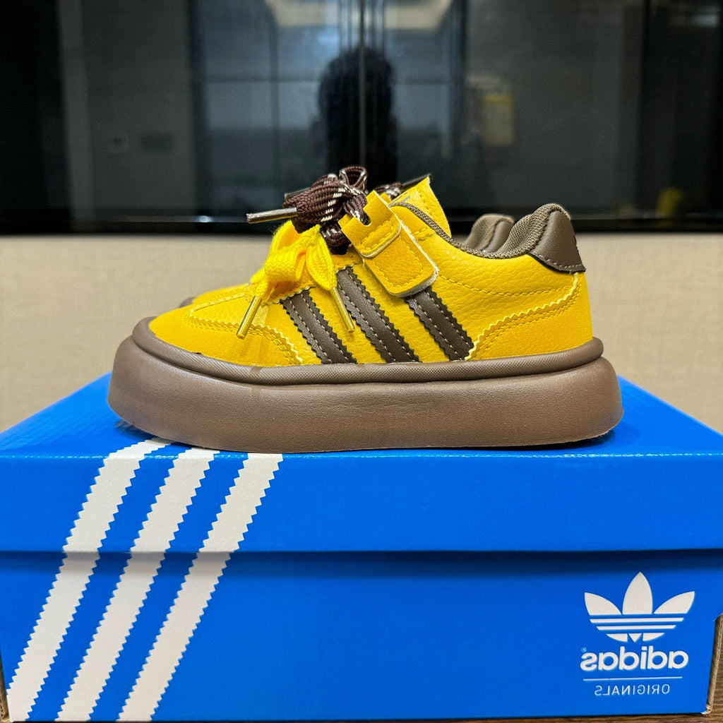 Adidas training invisible Velcro sneakers" yellow, brown"