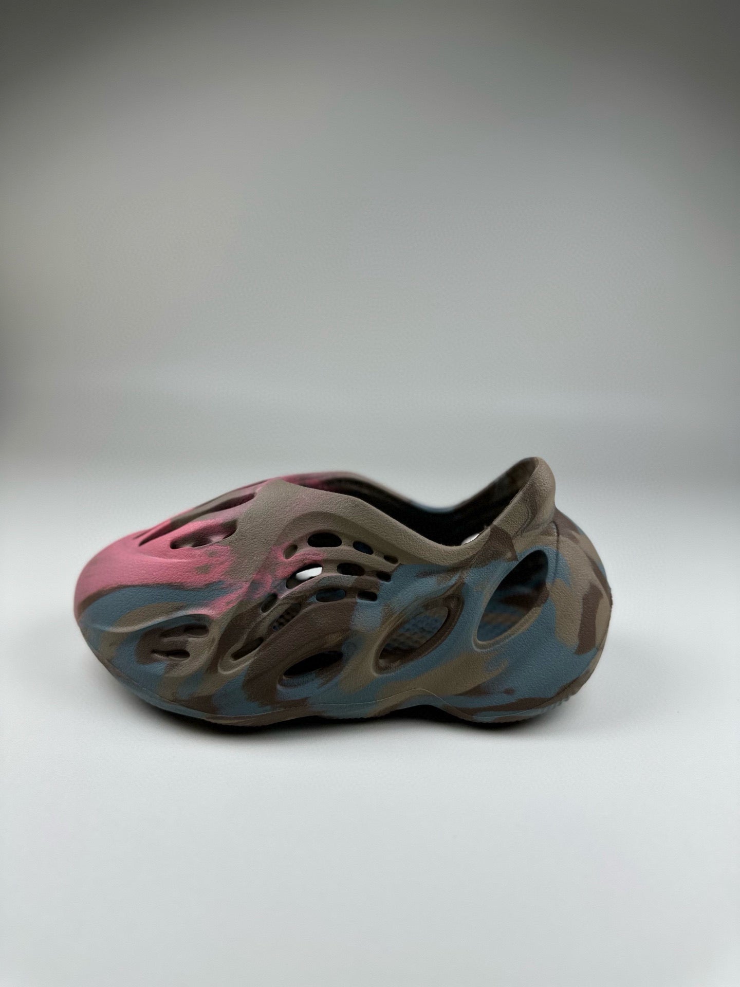 Coconut Crocs" Dark grey, light blue"