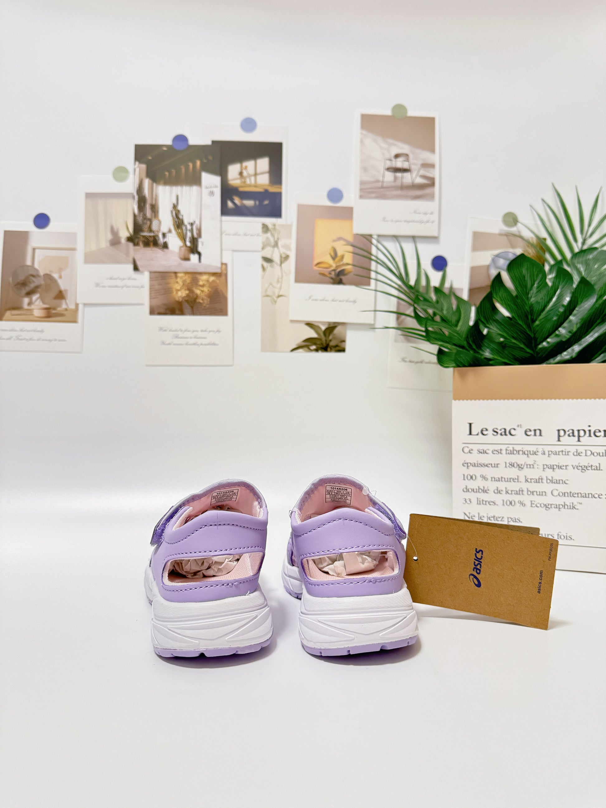 YSS new Velcro sandals" light purple"