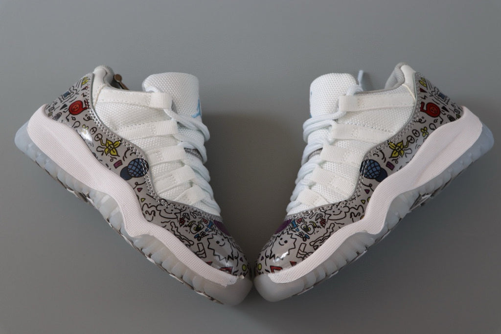 Joe 11 low-top children's shoes" white, gray"