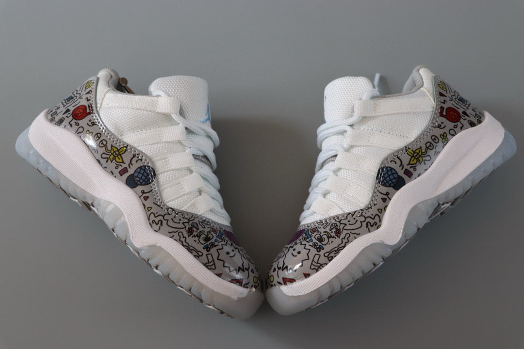 Joe 11 low-top children's shoes" white, gray"