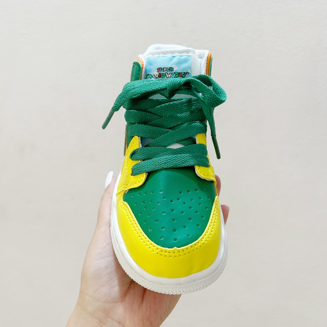 AJ1 Super Mario joint" yellow, orange, green"