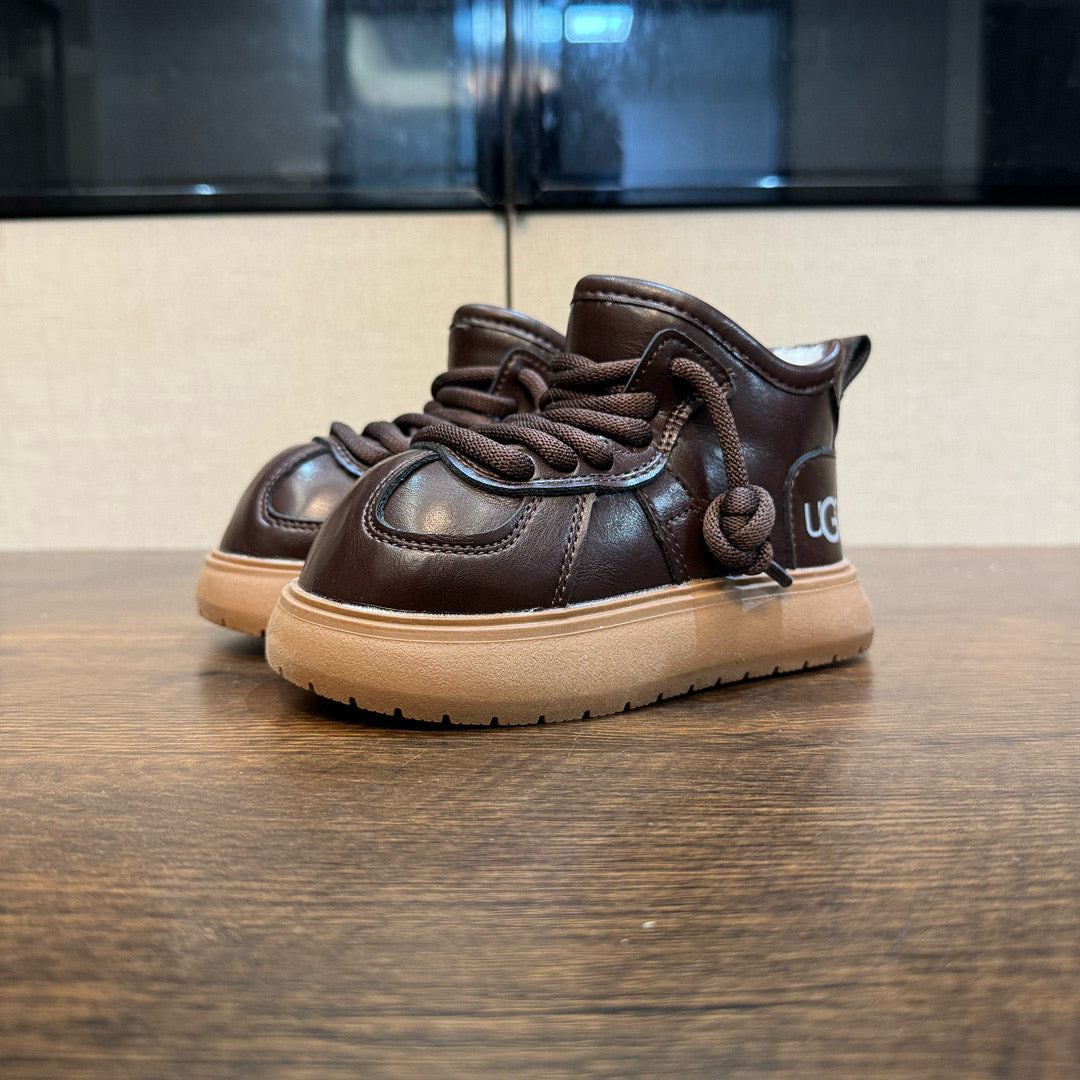 U-GG Capibara Snow Boots Leather" brown"