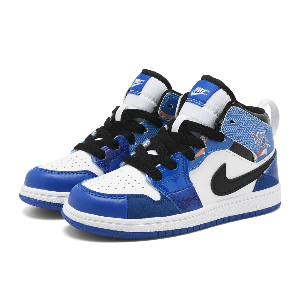 AJ-127" white, blue"