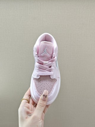 Qiao Yizhuan G version low-top children's lace-up sports shoes" pink"