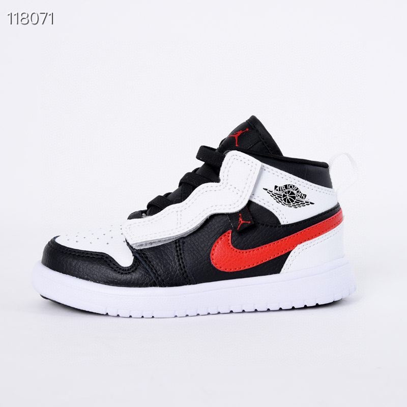 Jordan high top elastic band" white, black"