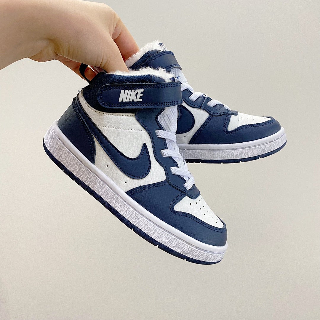 NIKE COURT Borough Mid2 JUN Air Force Workwear" Navy, white"