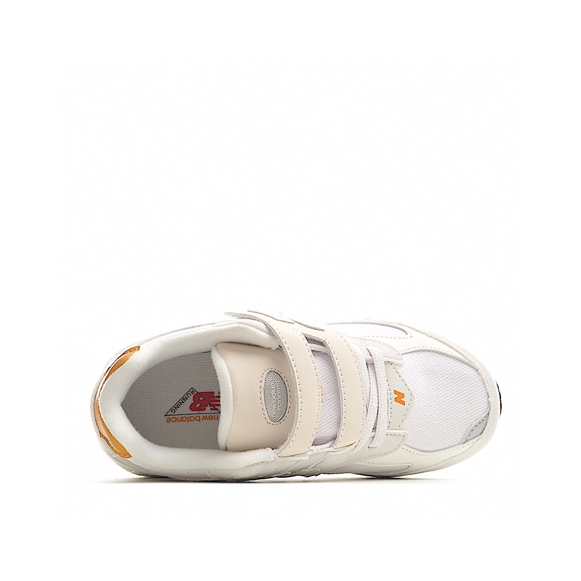 NB327 Rotating Buckle Waffle Gump Children's Shoes" white, cream"