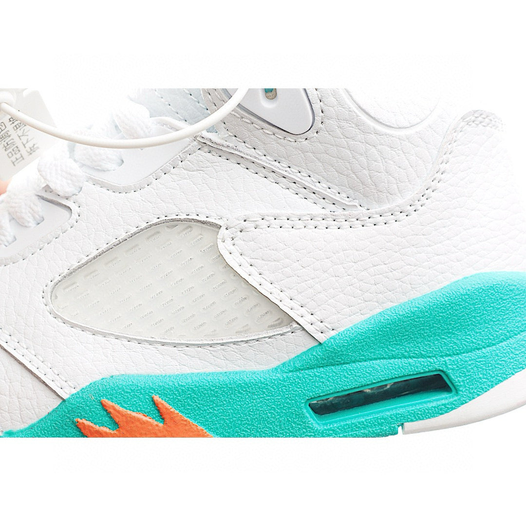 Jordan 5 children's shoes" white, turquoise"